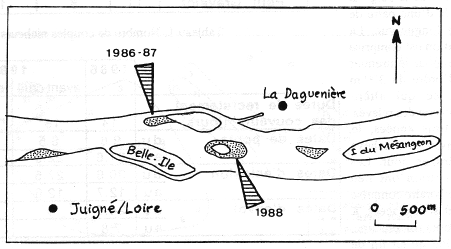 Fig. 1. Localisation des deux gr&egrave;ves.